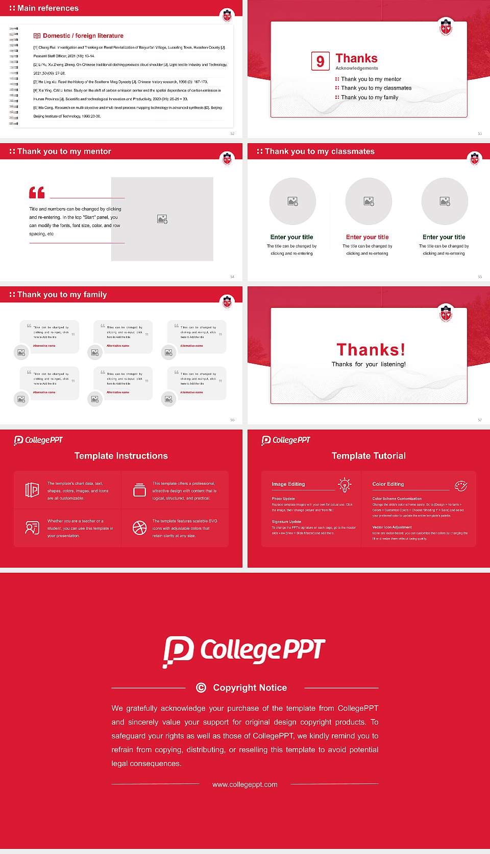 St. John’S University-New York Graduation Thesis Defense PPT Template16:9 ratio PPT effect preview image7