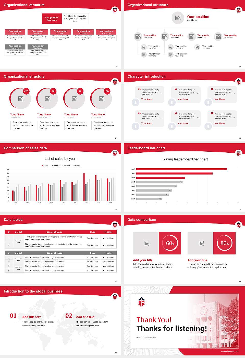 St. John’S University-New York Academic Presentation/Research Findings Report PPT Template16:9 ratio PPT effect preview image4