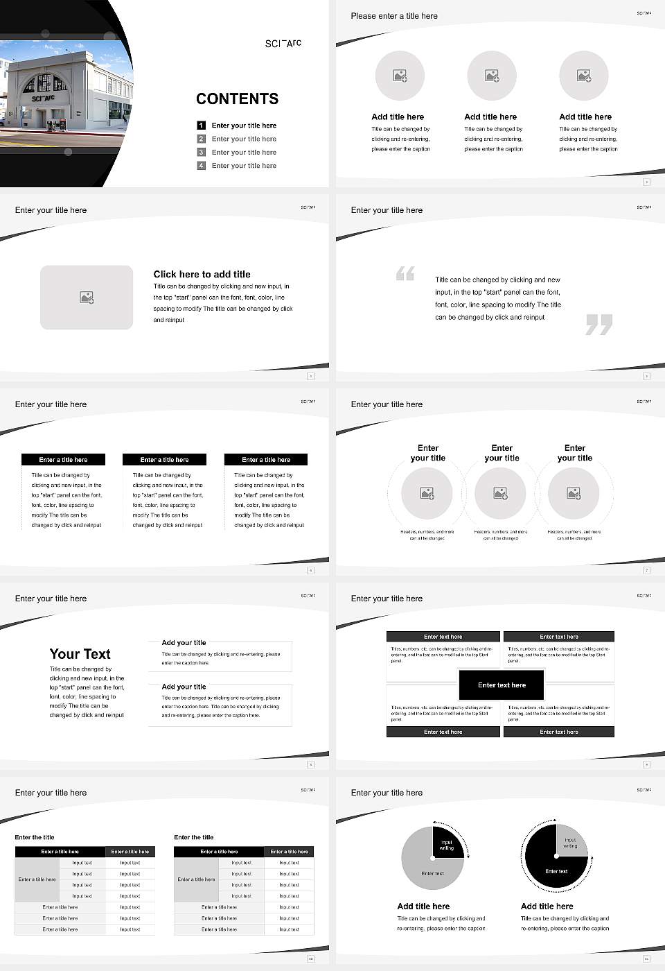 Southern California Institute of Architecture Course/Courseware Creation PPT Template16:9 ratio PPT effect preview image2