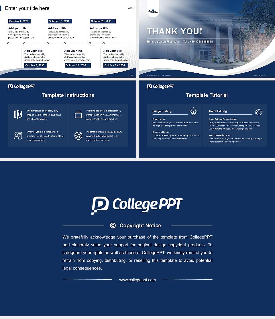Southern Technical College – Sanford Lecture Sharing and Networking Event PPT Template16:9 ratio PPT effect preview image4