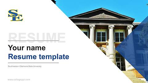 Southeastern Oklahoma State University Resume PPT Template