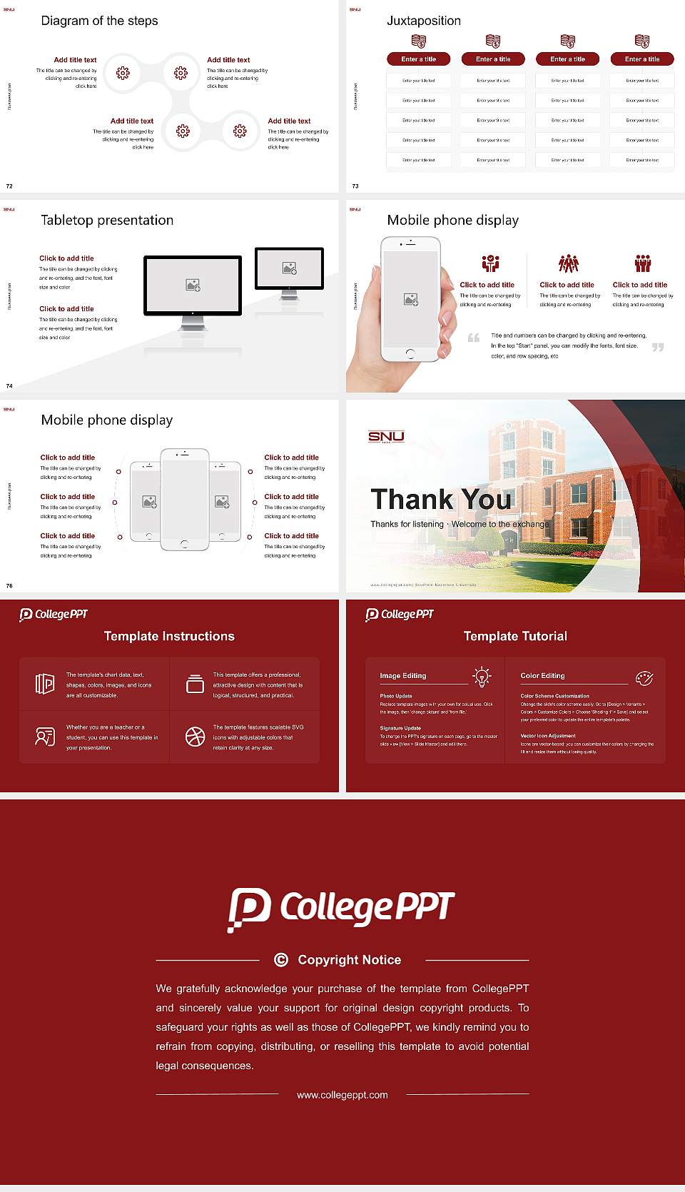 Southern Nazarene University Competition/Entrepreneurship Contest PPT Template16:9 ratio PPT effect preview image9