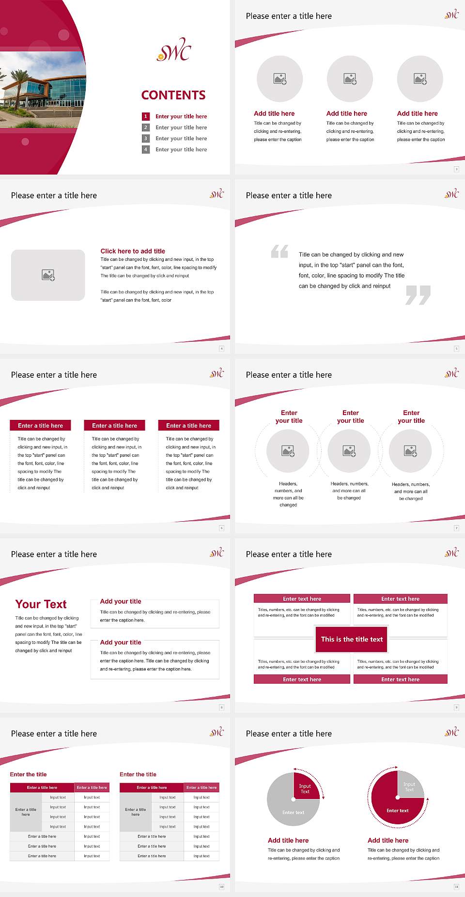 Southwestern College Course/Courseware Creation PPT Template4:3 ratio PPT effect preview image2