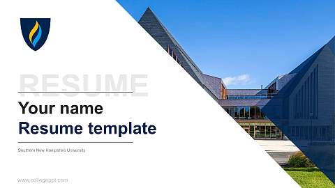Southern New Hampshire University Resume PPT Template