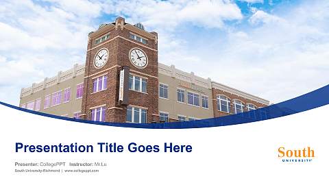 South University-Richmond Course/Courseware Creation PPT Template