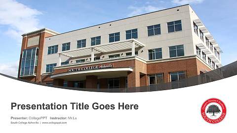 South College Asheville Course/Courseware Creation PPT Template