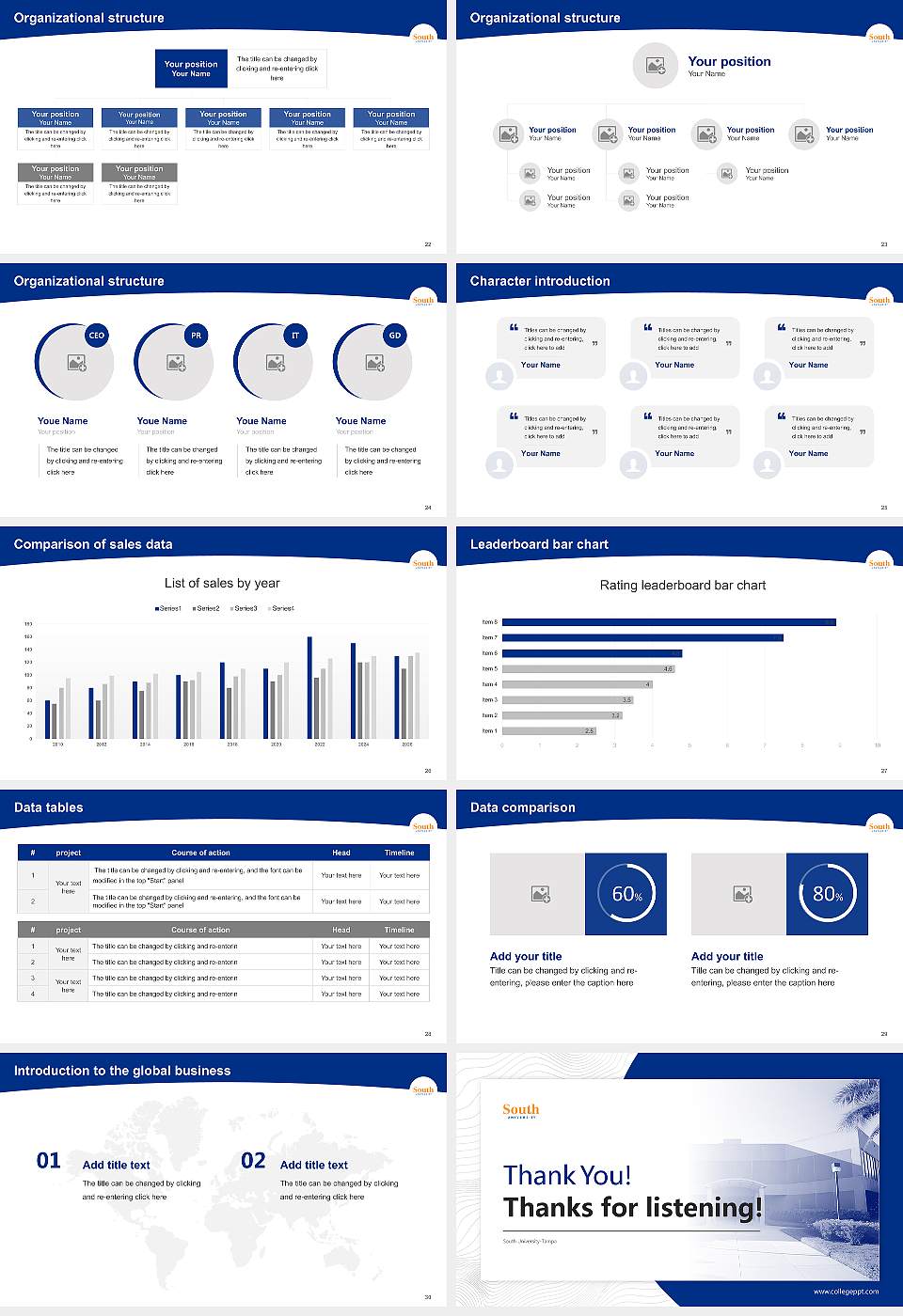 South University-Tampa Academic Presentation/Research Findings Report PPT Template16:9 ratio PPT effect preview image4
