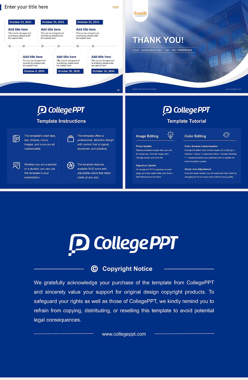 South University-Virginia Beach Lecture Sharing and Networking Event PPT Template4:3 ratio PPT effect preview image4
