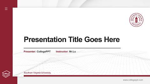 Southern Virginia University Thesis Proposal/Graduation Defense PPT Template