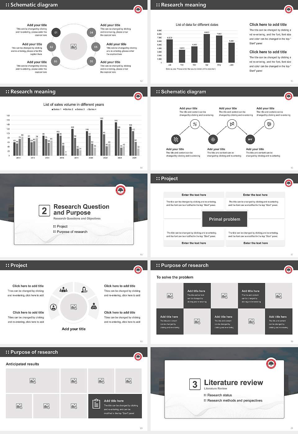 South College Nashville school Graduation Thesis Defense PPT Template16:9 ratio PPT effect preview image3