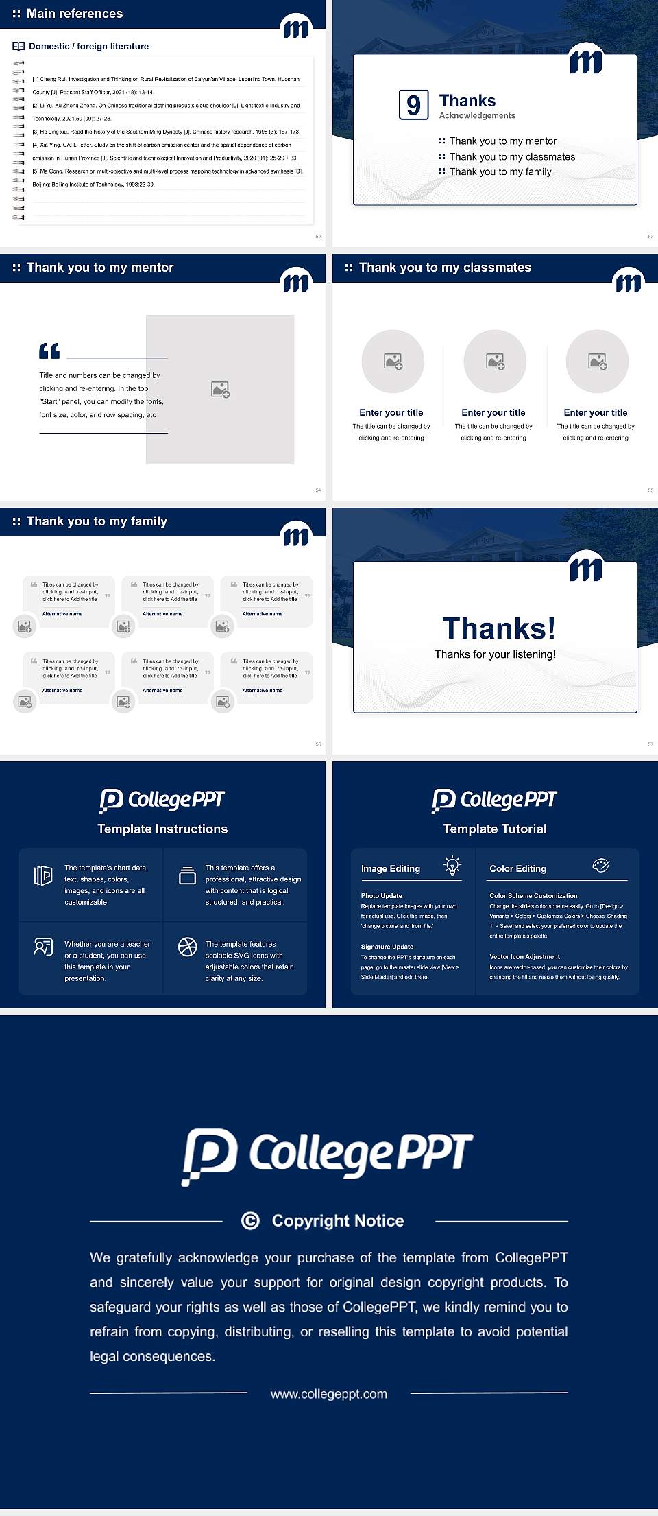 South Dakota School of Mines and Technology Graduation Thesis Defense PPT Template4:3 ratio PPT effect preview image7