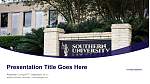 Southern University Law Center Les PPT-sjabloon