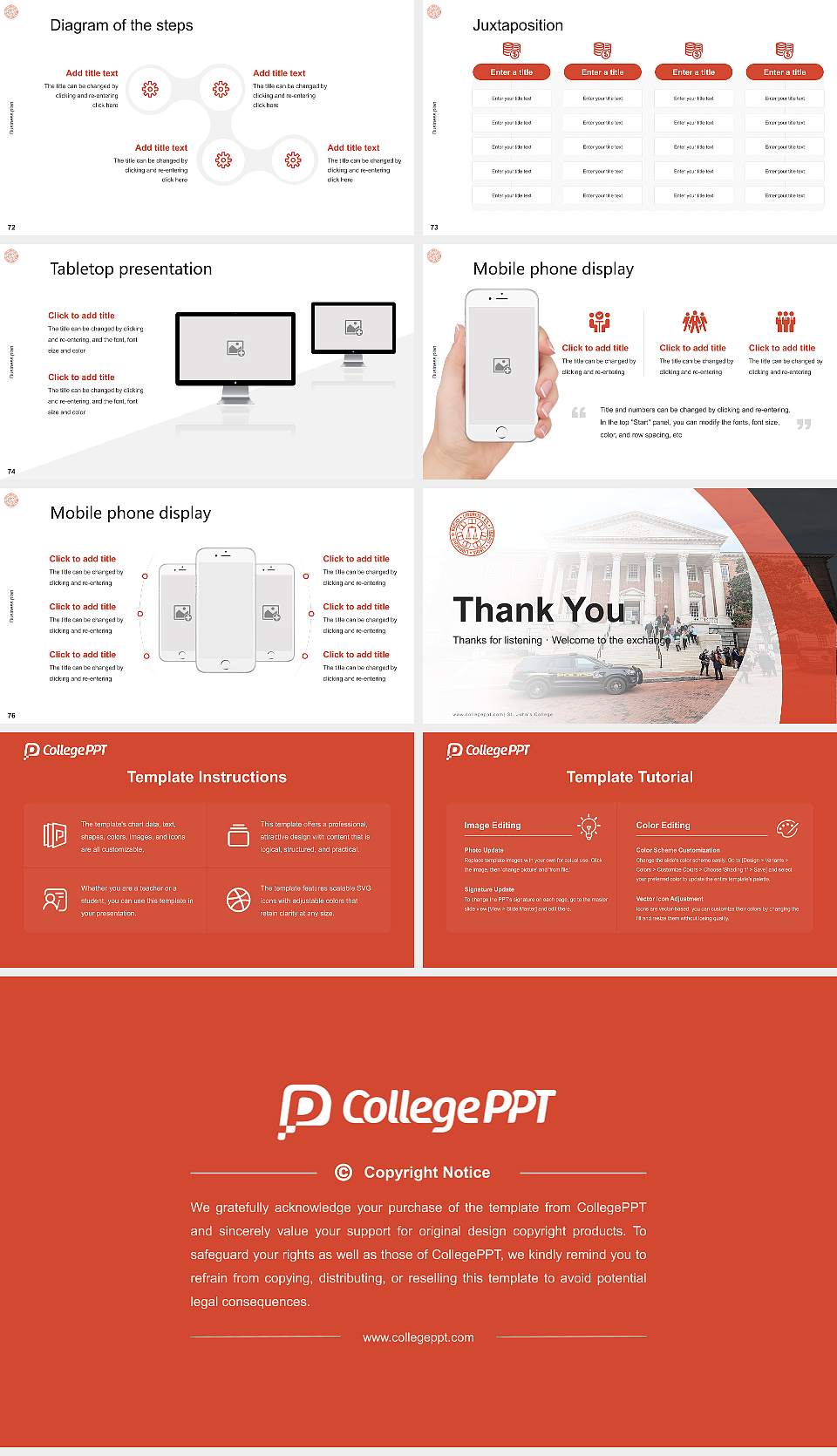St. John’s College Competition/Entrepreneurship Contest PPT Template16:9 ratio PPT effect preview image9