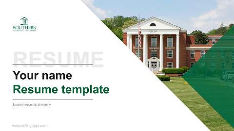 Southern Adventist University Resume PPT Template