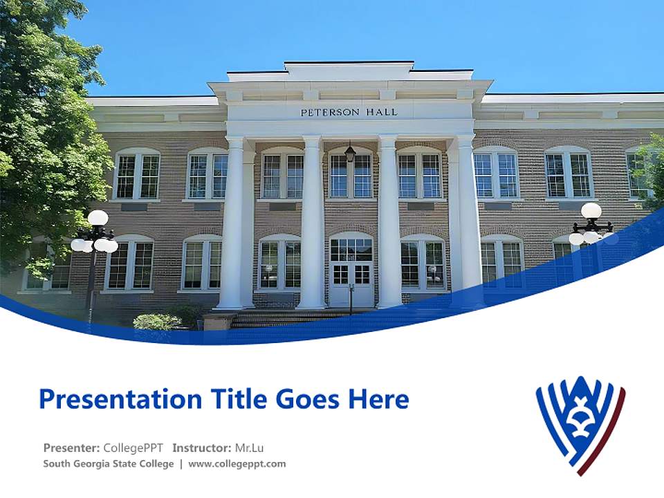 South Georgia State College Course/Courseware Creation PPT Template4:3 ratio PPT effect preview image5