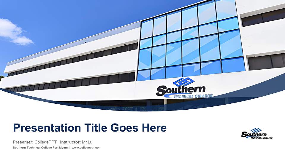 Southern Technical College Fort Myers Course/Courseware Creation PPT Template16:9 ratio PPT effect preview image