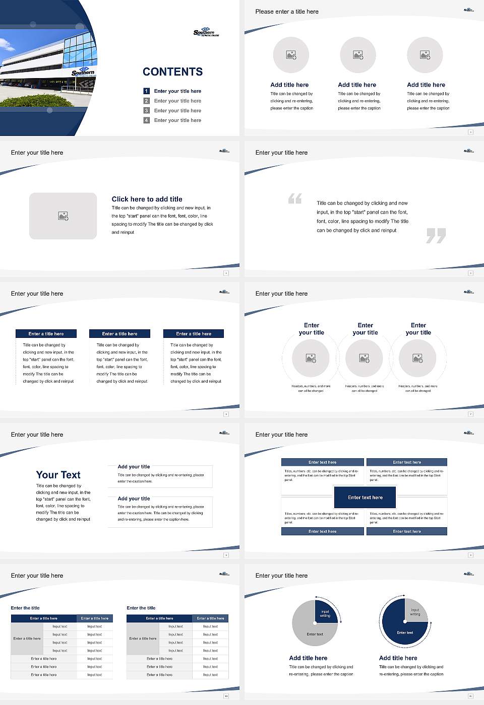 Southern Technical College Fort Myers Course/Courseware Creation PPT Template16:9 ratio PPT effect preview image2