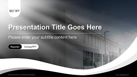 Southern California Institute of Architecture Lecture Sharing and Networking Event PPT Template
