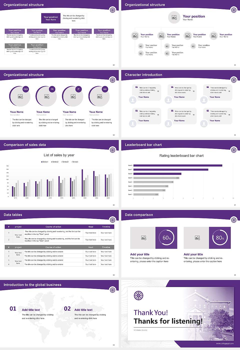 St Catherine University Academic Presentation/Research Findings Report PPT Template16:9 ratio PPT effect preview image4