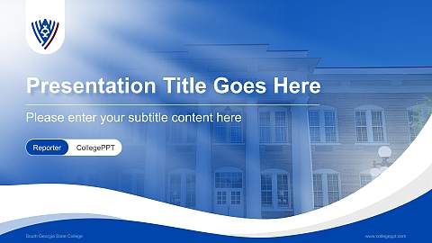 South Georgia State College Lecture Sharing and Networking Event PPT Template