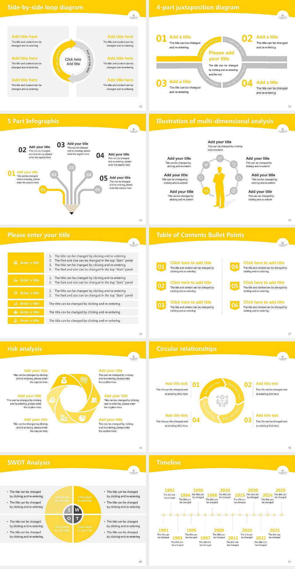 Southwestern University Academic Presentation/Research Findings Report PPT Template4:3 ratio PPT effect preview image3