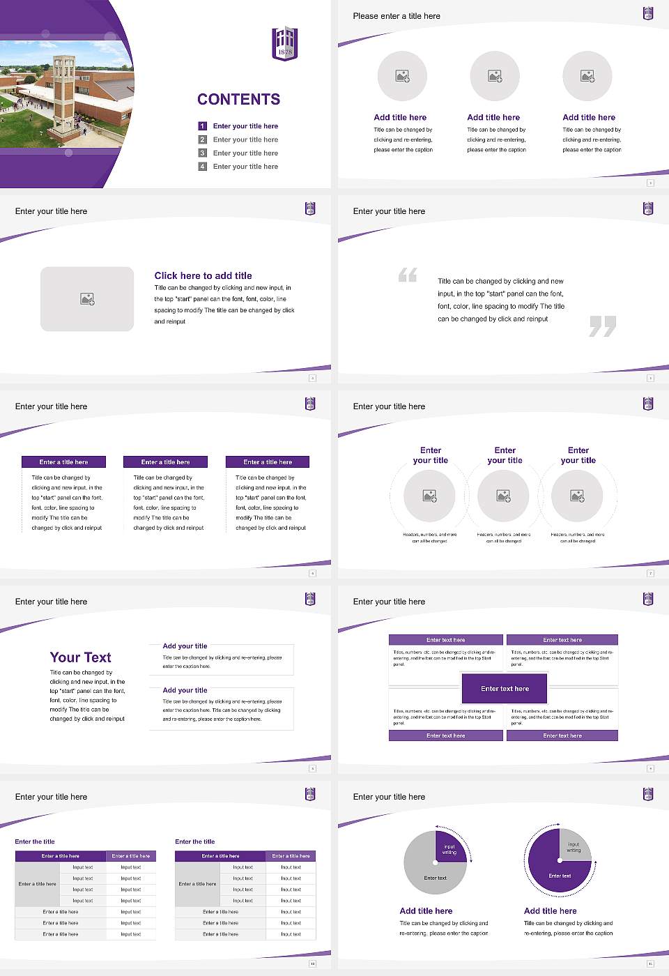 Southwest Baptist University Course/Courseware Creation PPT Template16:9 ratio PPT effect preview image2
