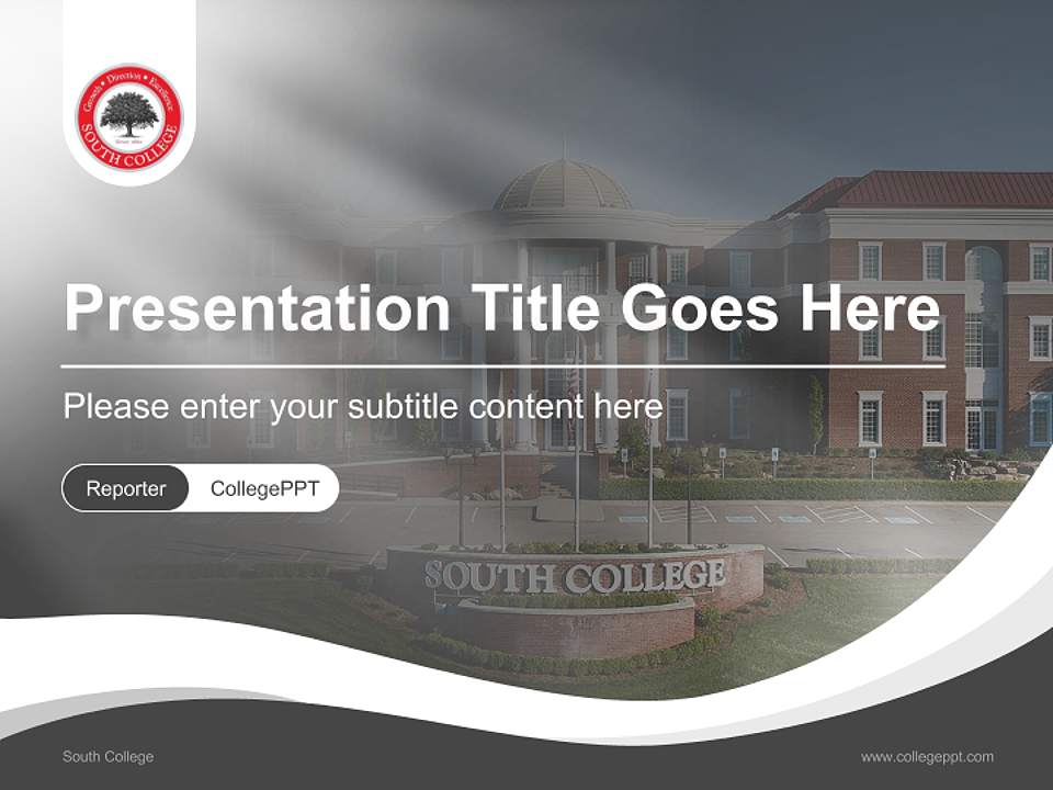 South College Lecture Sharing and Networking Event PPT Template4:3 ratio PPT effect preview image4