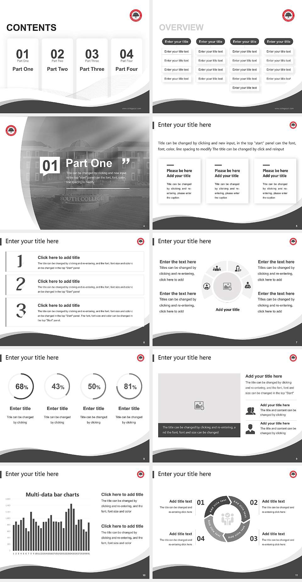 South College Lecture Sharing and Networking Event PPT Template4:3 ratio PPT effect preview image2