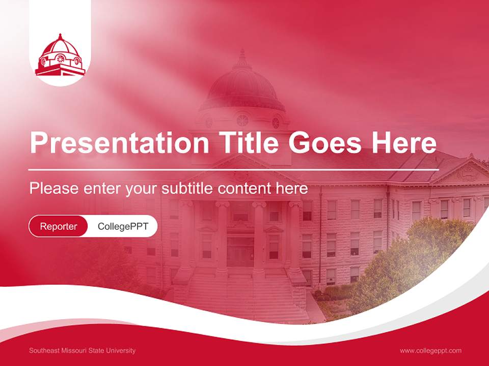 Southeast Missouri State University Lecture Sharing and Networking Event PPT Template4:3 ratio PPT effect preview image4