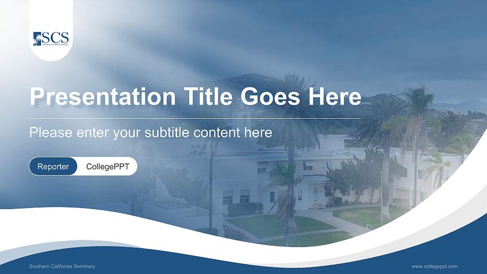 Southern California Seminary Lecture Sharing and Networking Event PPT Template16:9 ratio PPT effect preview image