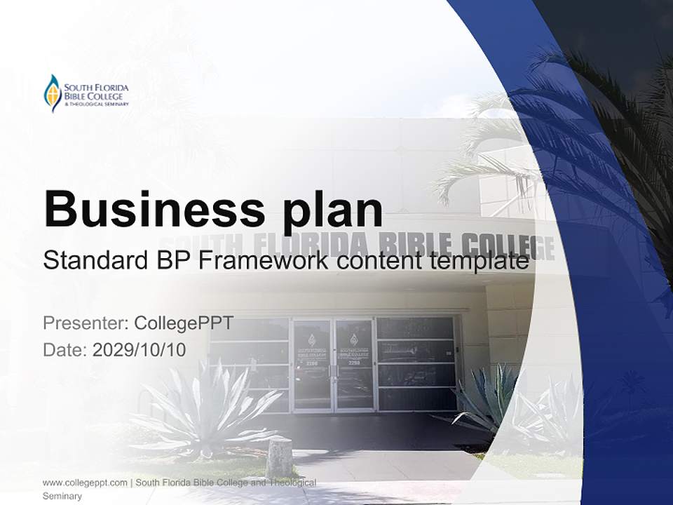 South Florida Bible College and Theological Seminary Competition/Entrepreneurship Contest PPT Template4:3 ratio PPT effect preview image9