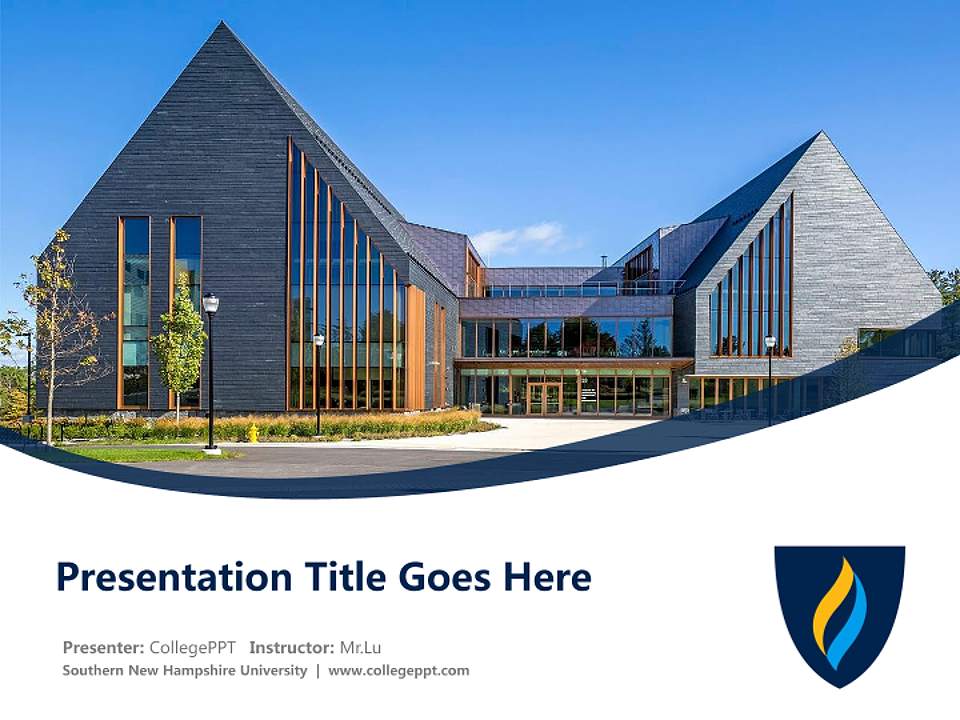 Southern New Hampshire University Course/Courseware Creation PPT Template4:3 ratio PPT effect preview image5