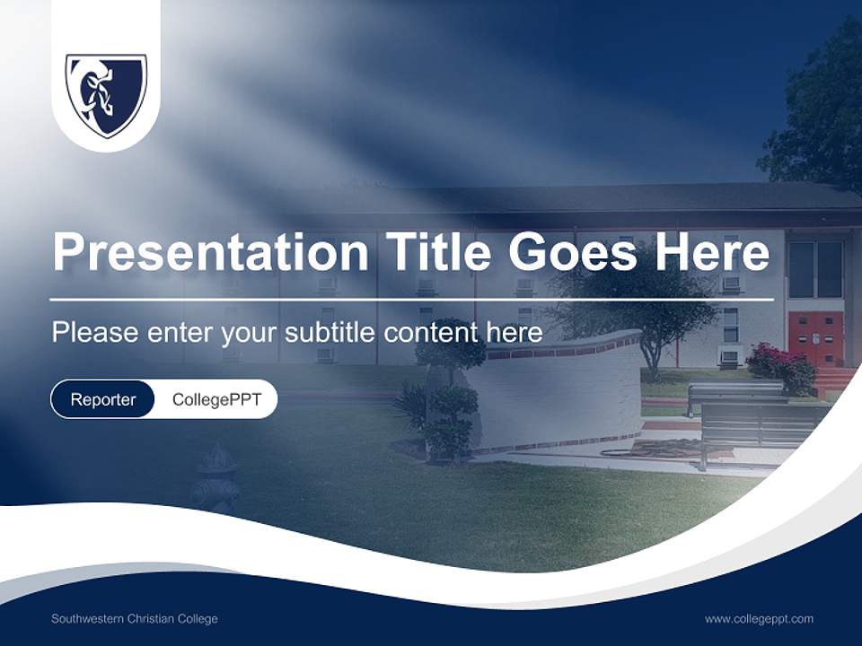 Southwestern Christian College Lecture Sharing and Networking Event PPT Template4:3 ratio PPT effect preview image4