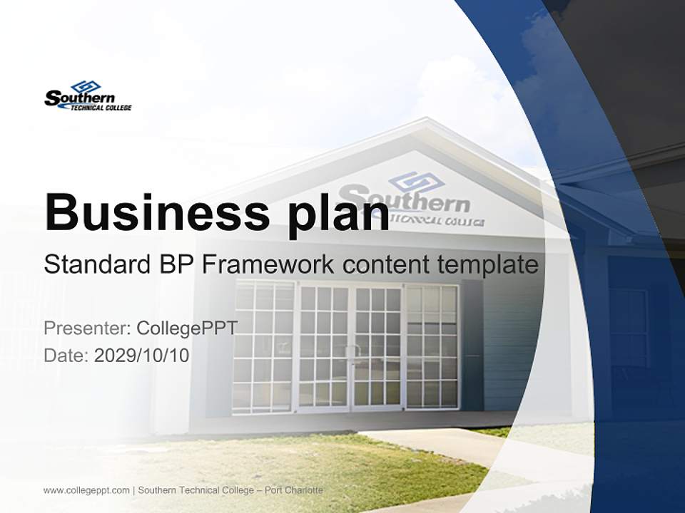 Southern Technical College – Port Charlotte Competition/Entrepreneurship Contest PPT Template4:3 ratio PPT effect preview image9