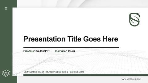 Southwest College of Naturopathic Medicine & Health Sciences Thesis Proposal/Graduation Defense PPT Template