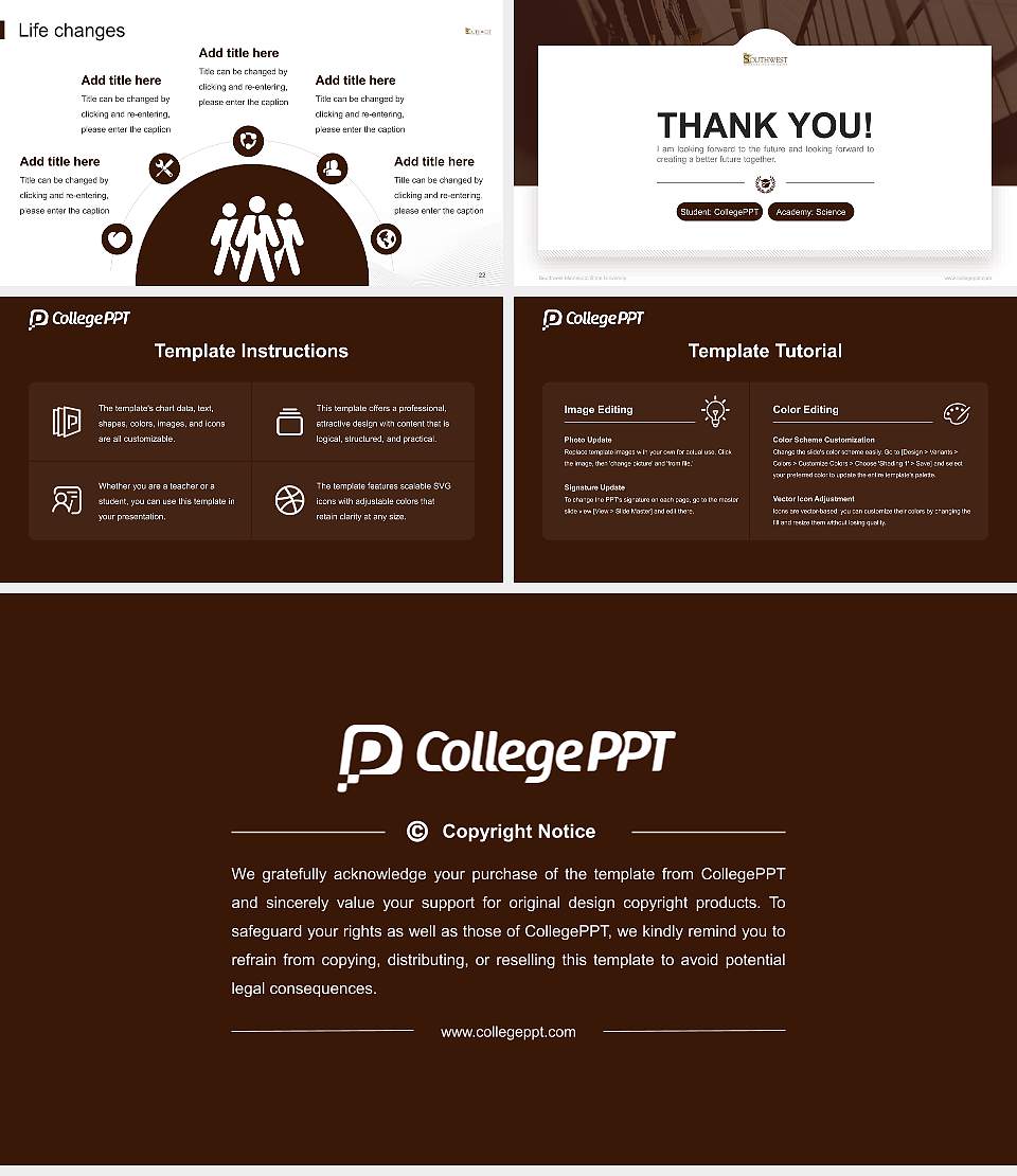 Southwest Minnesota State University National Scholarship Defense PPT Template16:9 ratio PPT effect preview image4