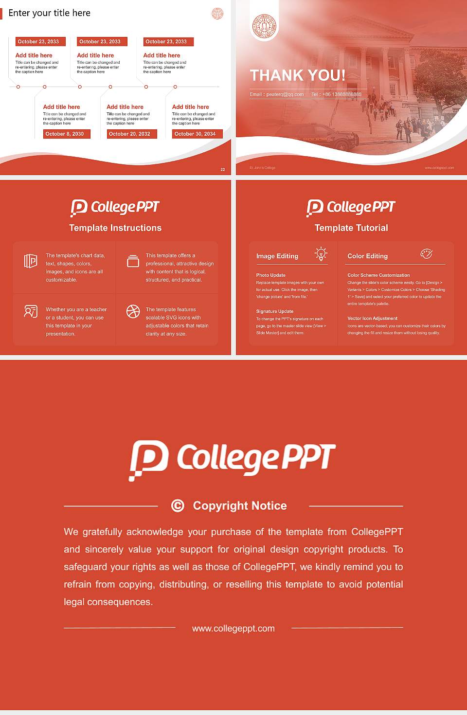 St. John’s College Lecture Sharing and Networking Event PPT Template4:3 ratio PPT effect preview image4