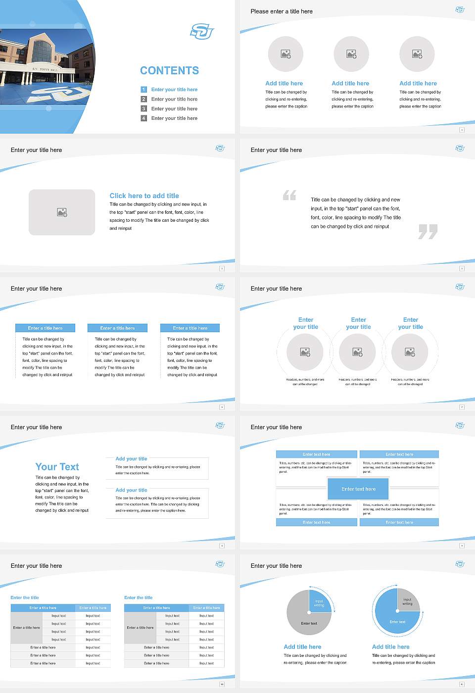Southern University and a & M College Course/Courseware Creation PPT Template16:9 ratio PPT effect preview image2