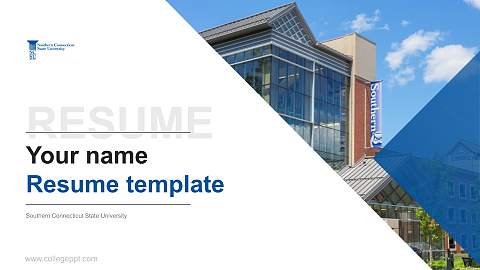 Southern Connecticut State University Resume PPT Template