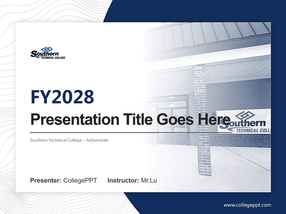 Southern Technical College – Auburndale Academic Presentation/Research Findings Report PPT Template4:3 ratio PPT effect preview image5