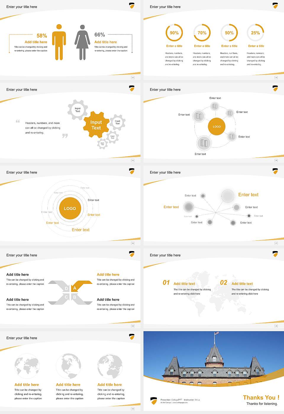 St Olaf College Course/Courseware Creation PPT Template16:9 ratio PPT effect preview image4