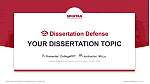 Spartan College of Aeronautics and Technology Graduation Thesis Defense PPT Template