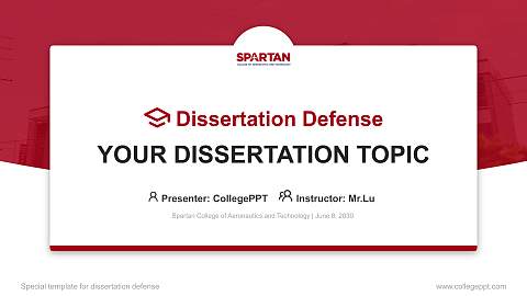 Spartan College of Aeronautics and Technology Graduation Thesis Defense PPT Template