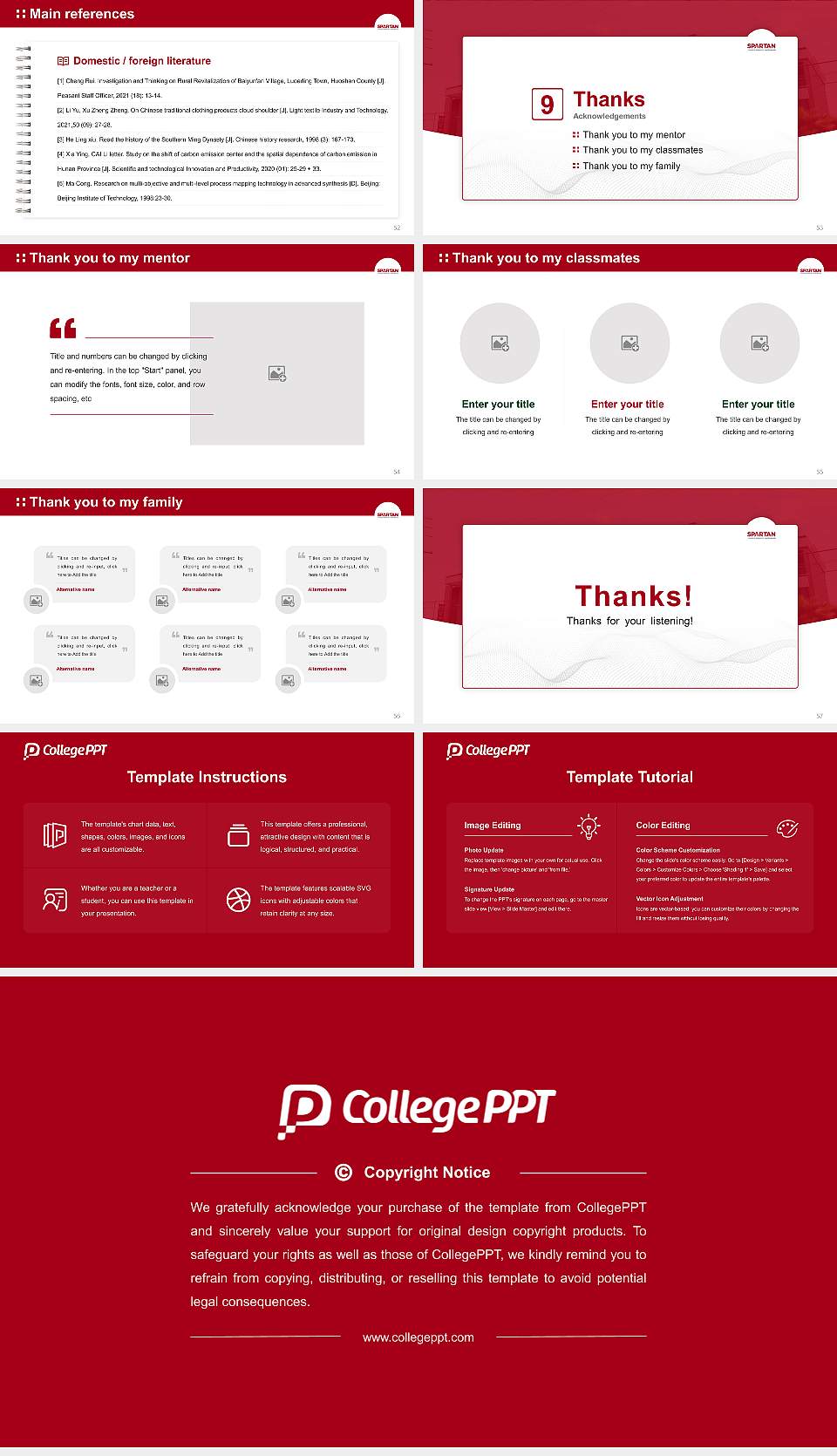 Spartan College of Aeronautics and Technology Graduation Thesis Defense PPT Template16:9 ratio PPT effect preview image7