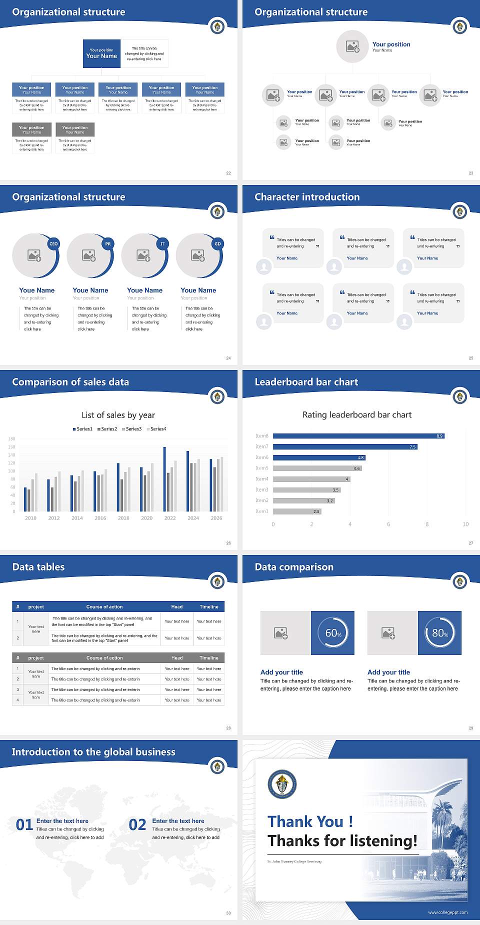 St. John Vianney College Seminary Academic Presentation/Research Findings Report PPT Template4:3 ratio PPT effect preview image4