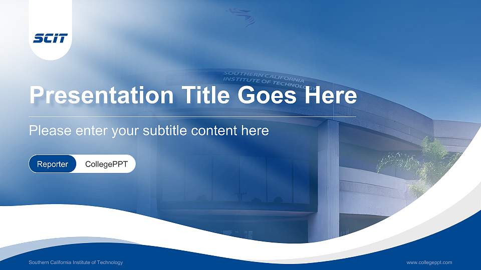 Southern California Institute of Technology Lecture Sharing and Networking Event PPT Template16:9 ratio PPT effect preview image