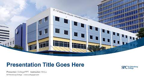 St Petersburg College Course/Courseware Creation PPT Template