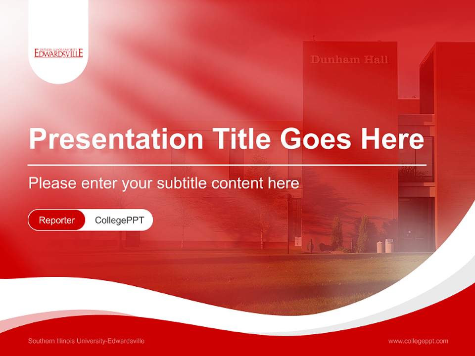 Southern Illinois University-Edwardsville Lecture Sharing and Networking Event PPT Template4:3 ratio PPT effect preview image4