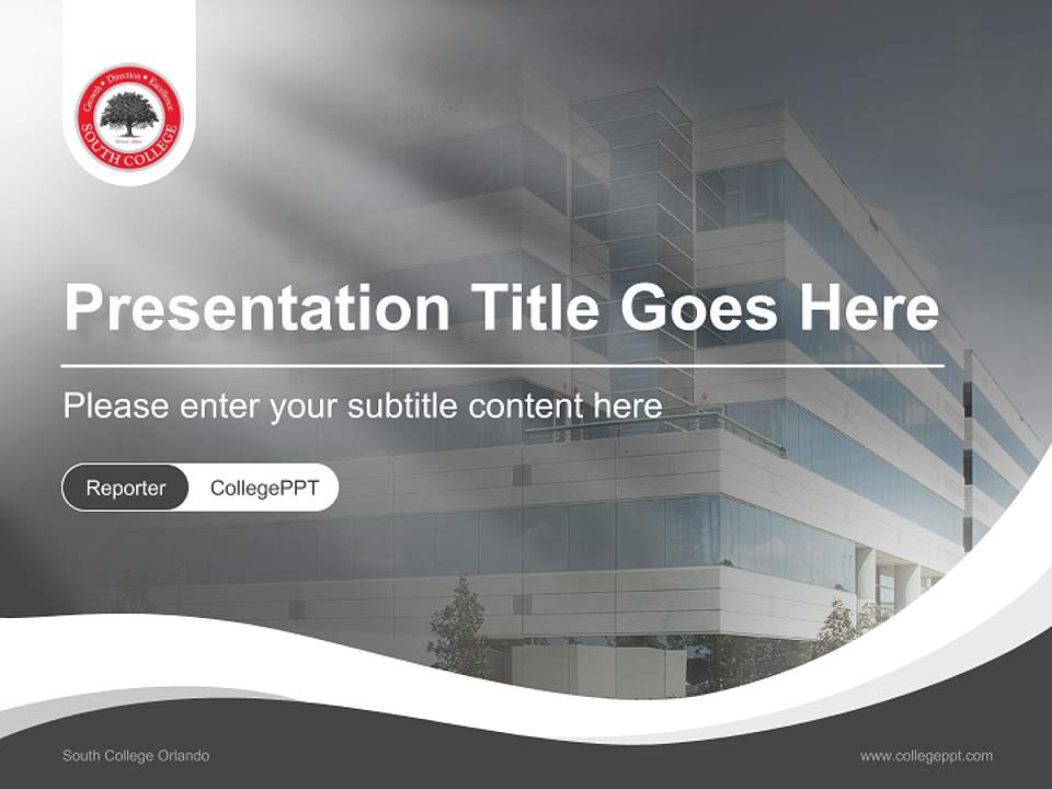 South College Orlando Lecture Sharing and Networking Event PPT Template4:3 ratio PPT effect preview image4