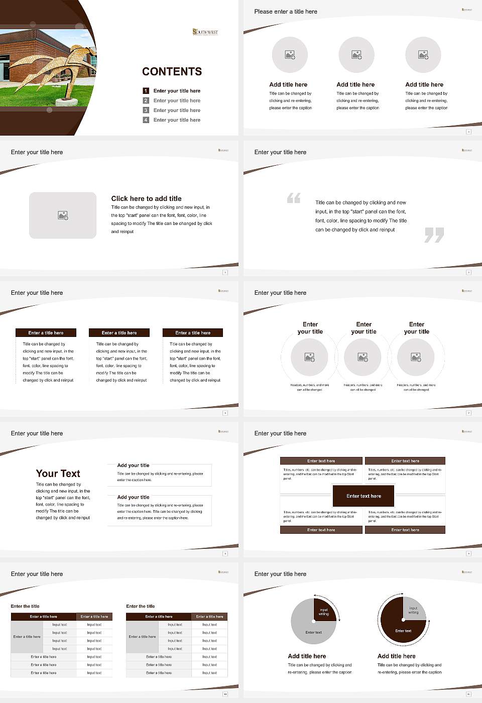 Southwest Minnesota State University Course/Courseware Creation PPT Template16:9 ratio PPT effect preview image2